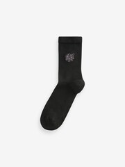 Bonfire Night Embroidered Motif Ankle Socks 4 Pack - Image 2 of 7
