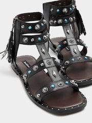 River Island Black Studded Gladiator Sandals - Image 3 of 4