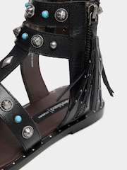 River Island Black Studded Gladiator Sandals - Image 4 of 4