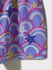 Crew Clothing Purple 100% Cotton Short Sleeve Jersey Dress - Image 3 of 5
