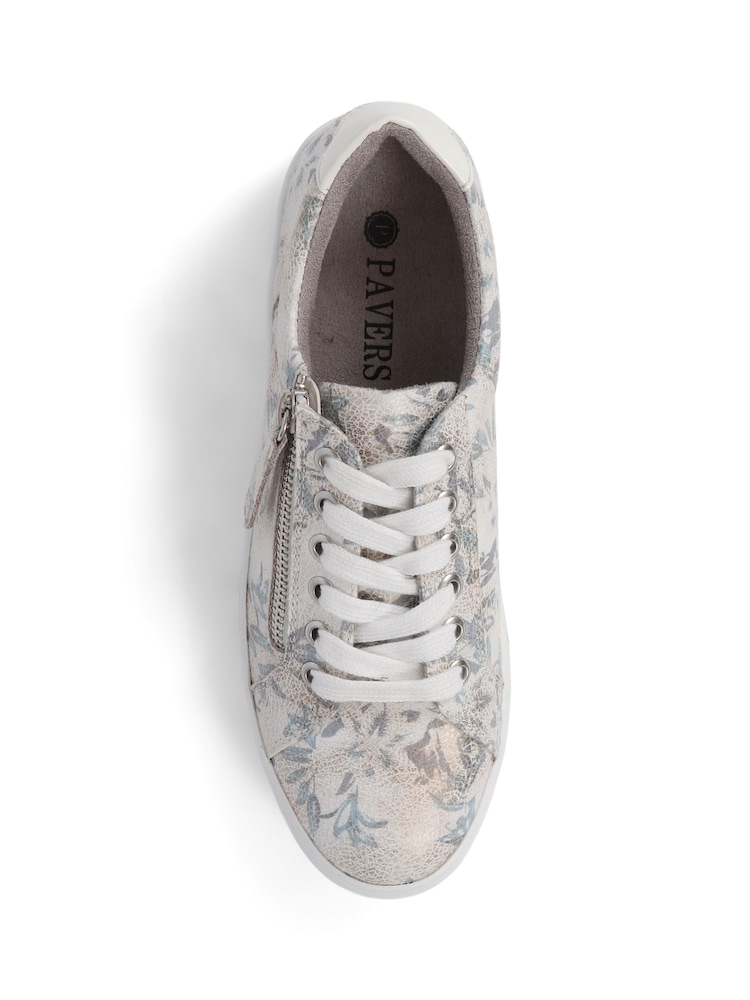Pavers White cream Pavers Chunky Platform Trainers - Image 5 of 6