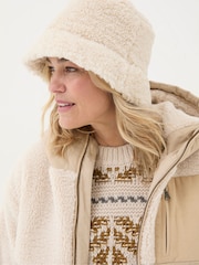 FatFace Natural Eliza Bucket Hat - Image 1 of 4