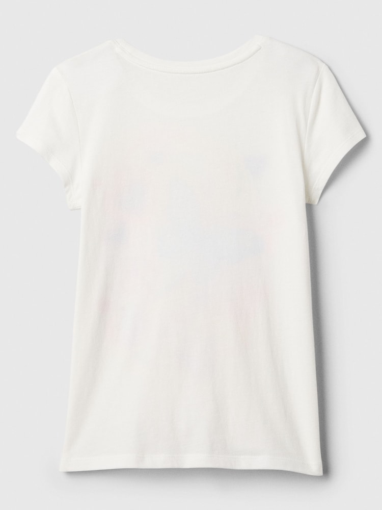 Gap White Graphic Crew Neck Short Sleeve T-Shirt (4-13yrs) - Image 2 of 2