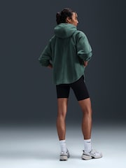 Nike Dark Green One Therma-FIT Cosy Fleece Pullover Hoodie - Image 4 of 7