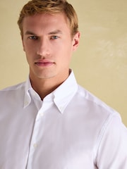 Joules Oxford Twill Shirt White Regular Fit Single Cuff - Image 4 of 8
