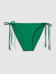 Reiss Green Riah Side Tie Bikini Bottoms - Image 2 of 4
