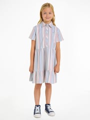Tommy Hilfiger Red Stripe Shirt Dress - Image 1 of 6