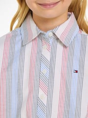 Tommy Hilfiger Red Stripe Shirt Dress - Image 3 of 6