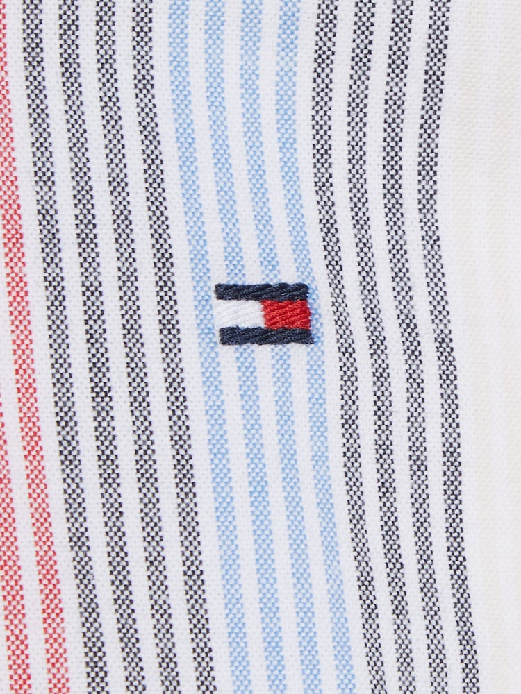 Tommy Hilfiger Red Stripe Shirt Dress - Image 6 of 6