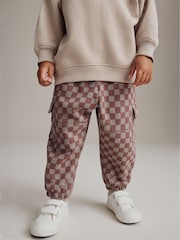 Grey Checkerboard 100% Cotton Joggers Set (3mths-7yrs) - Image 5 of 9