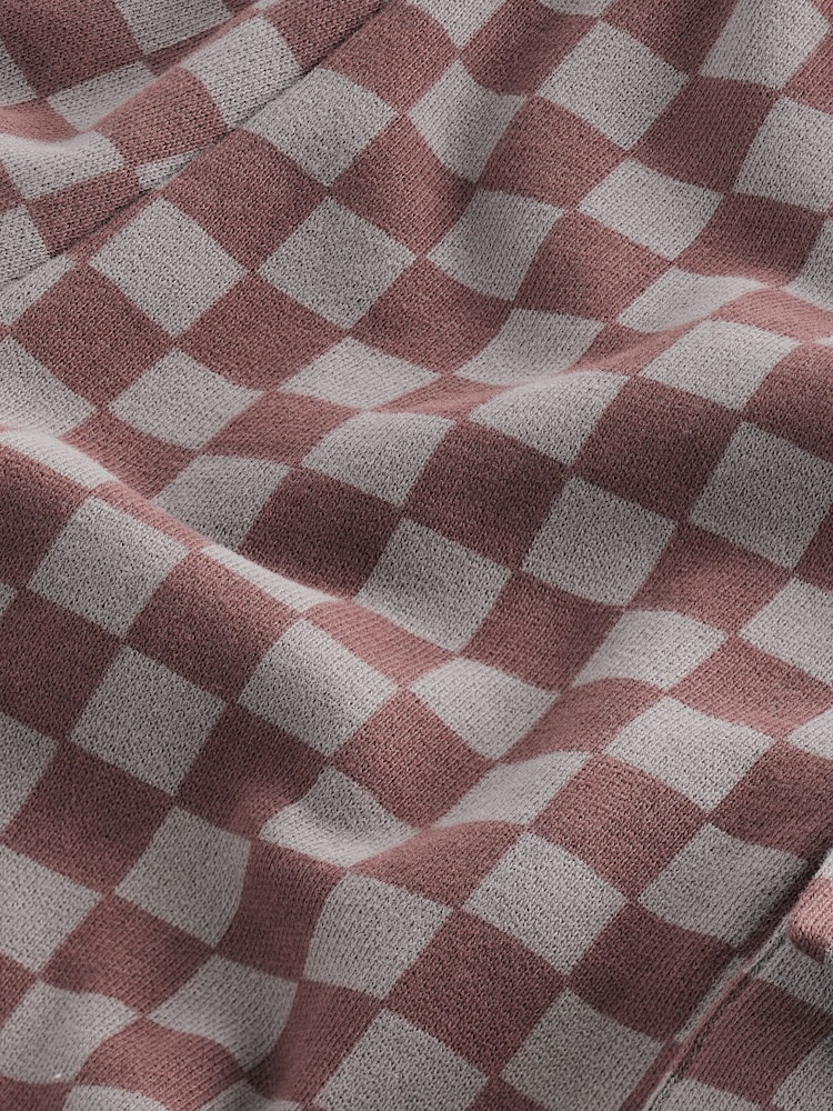 Grey Checkerboard 100% Cotton Joggers Set (3mths-7yrs) - Image 9 of 9