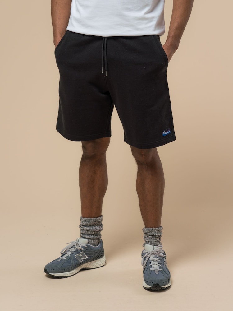 Penfield Black Mens Original Logo Sweat Shorts - Image 1 of 6