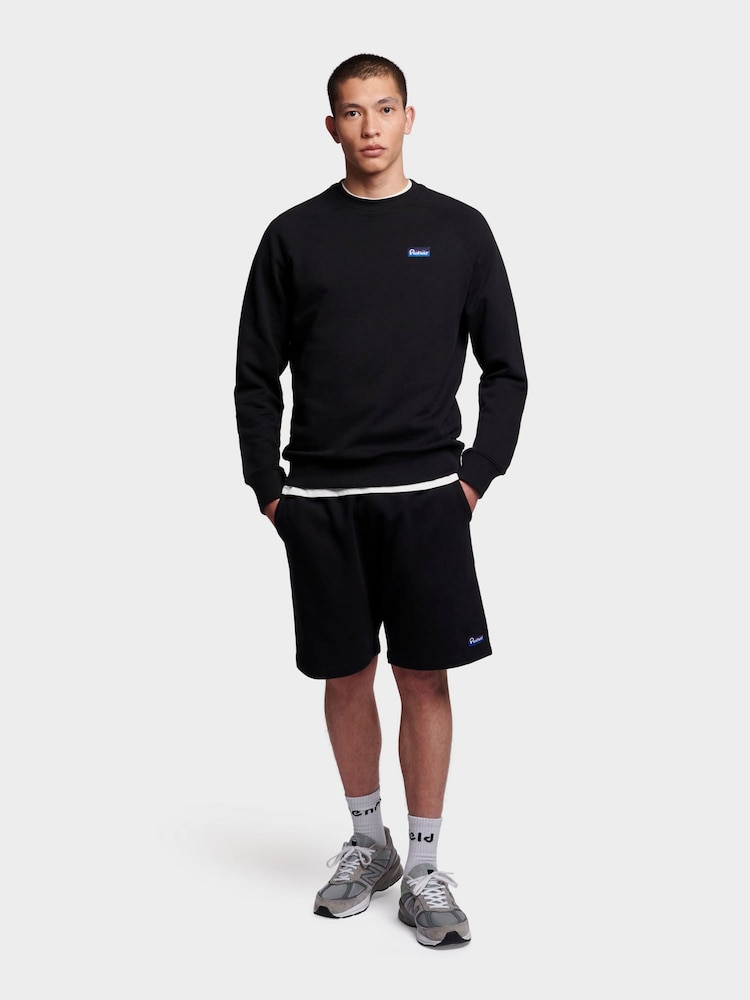 Penfield Black Mens Original Logo Sweat Shorts - Image 6 of 6