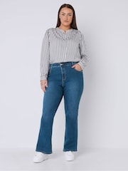 Evans Blue Bootcut Jeans - Image 3 of 4