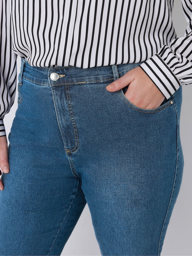 Evans Blue Bootcut Jeans - Image 4 of 4