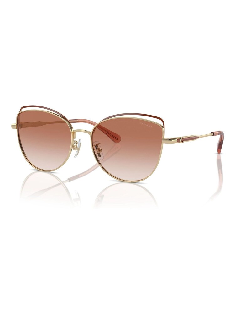 COACH Gold Tone Hc7162 Cat Eye Sunglasses - Image 2 of 5