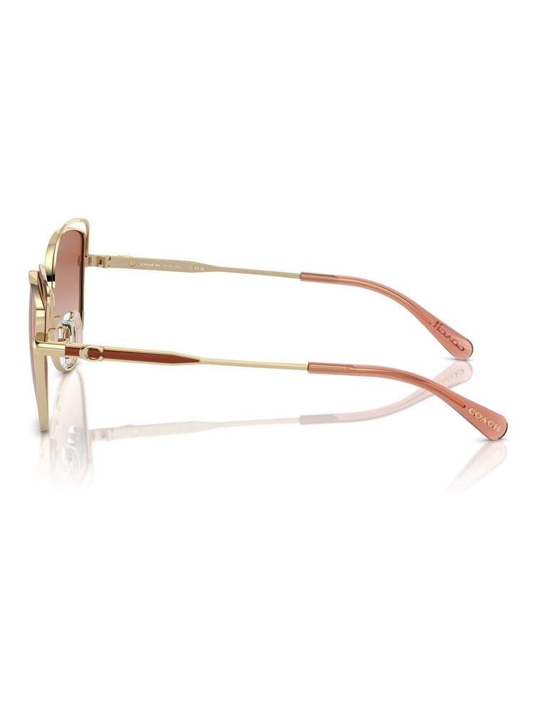 COACH Gold Tone Hc7162 Cat Eye Sunglasses - Image 5 of 5 COACH Gold Tone Hc7162 Cat Eye Sunglasses - Image 5 of 5