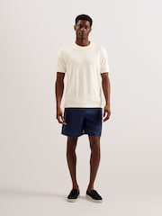 Ted Baker Flinlo Short Sleeve Regular Linen T-Shirt - Image 1 of 4