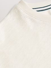Ted Baker Flinlo Short Sleeve Regular Linen T-Shirt - Image 4 of 4
