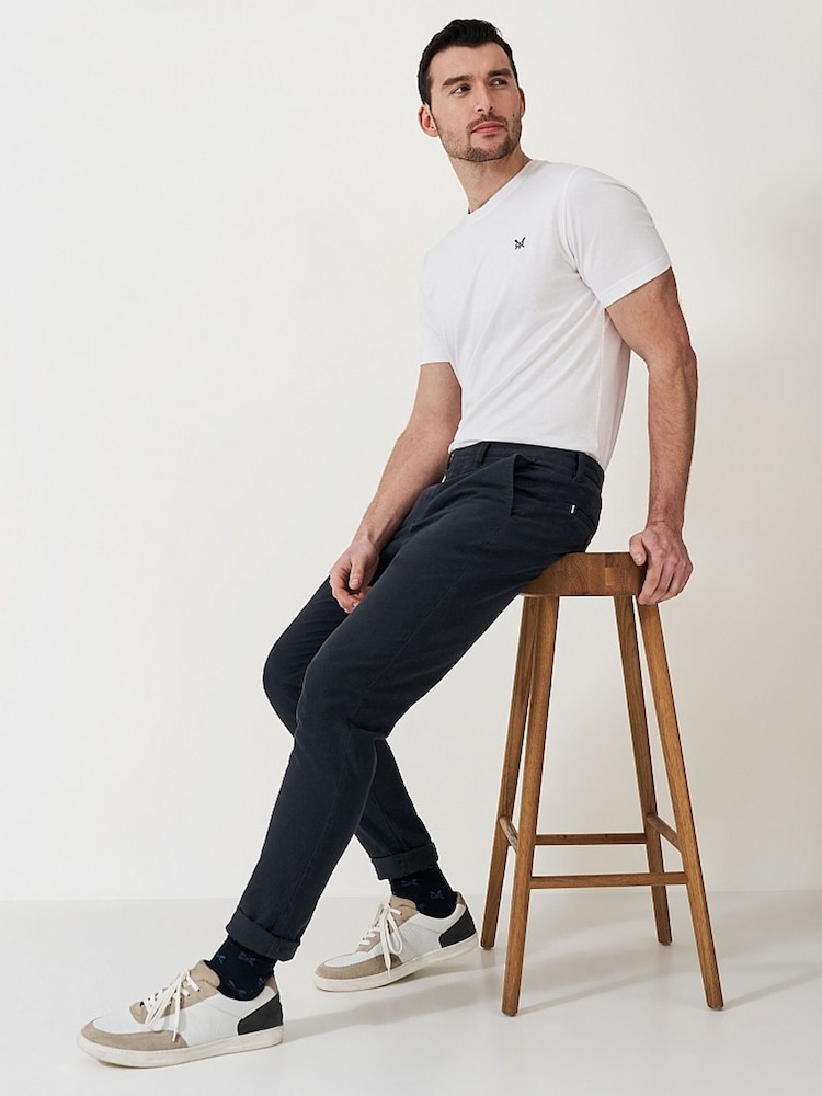 Чорний - Crew Clothing Company Slim штани чинос штани - Image 1 of 4