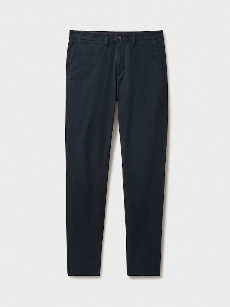 Schwarz - Crew Clothing Company Chinohose in Slim-Fit - Bild 6 von 6