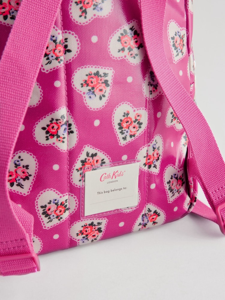 Cath Kidston Pink Lace Hearts Kids Medium Backpack - Image 8 of 8