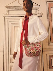 Cath Kidston Archive Ditsy Bow Saddle Cross-Body Bag - Image 1 of 9