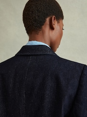 Reiss Dark Blue Maya Double Breasted Denim Suit: Blazer - Image 5 of 6