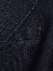 Reiss Dark Blue Maya Double Breasted Denim Suit: Blazer - Image 6 of 6