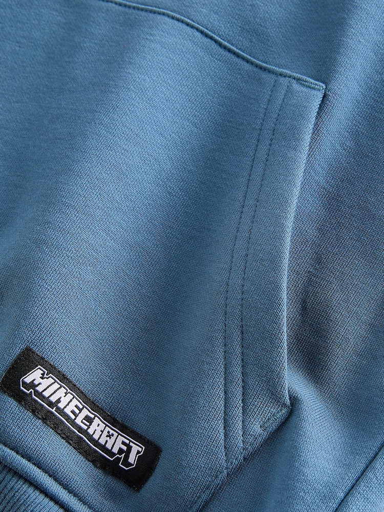 Niebieski - Bluza z kapturem z licencjonowanym motywem Minecraft (3–16 lat) - Image 4 of 5