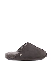 Серый - мужские тапочки Just Sheepskin Donmar - Изображение 2 из 5