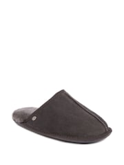 Серый - мужские тапочки Just Sheepskin Donmar - Изображение 3 из 5