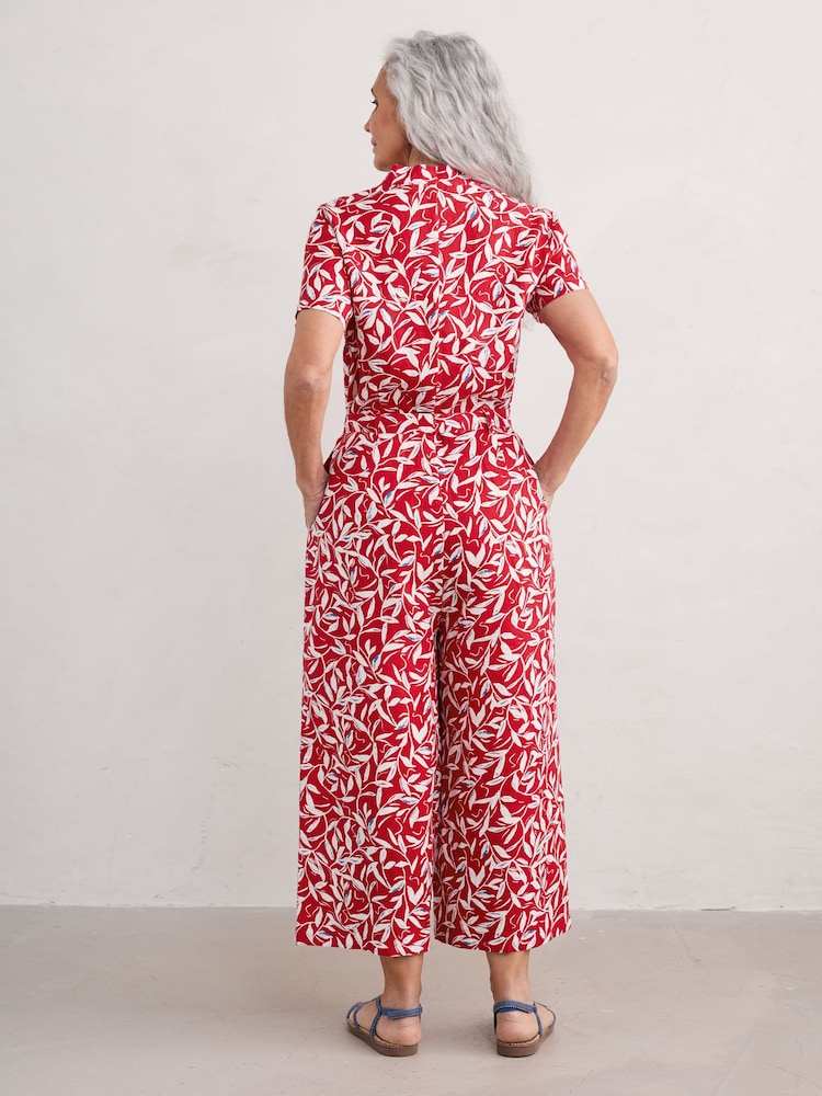Seasalt Cornwall Red Treen Cove Jumpsuit - Image 2 of 5