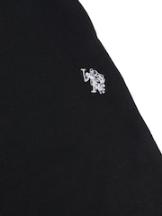 U.S. Polo Assn Black Mens Double Horsemen Sweat 100% Cotton Shorts - Image 6 of 6