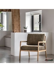 Gallery Home Moss Green Stanley Leather Armchair - Image 1 of 8