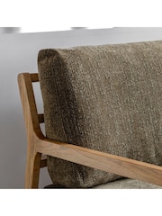 Gallery Home Moss Green Stanley Leather Armchair - Image 4 of 8
