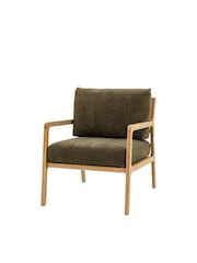 Gallery Home Moss Green Stanley Leather Armchair - Image 8 of 8