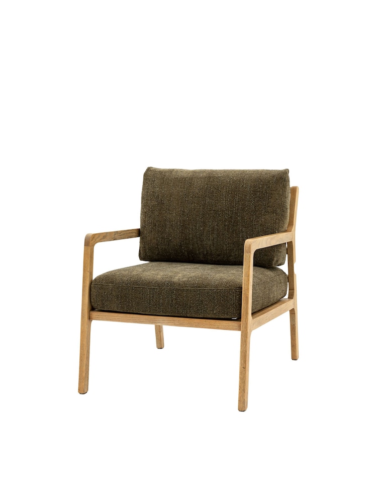 Gallery Home Moss Green Stanley Leather Armchair - Image 8 of 8