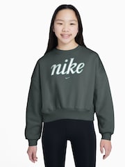 Винтажный зеленый - Толстовка Nike Club Fleece Boxy Sweatshirt - Image 1 of 8