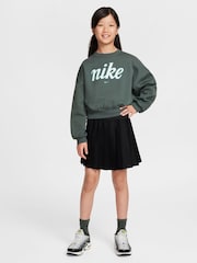 Винтажный зеленый - Толстовка Nike Club Fleece Boxy Sweatshirt - Image 6 of 8