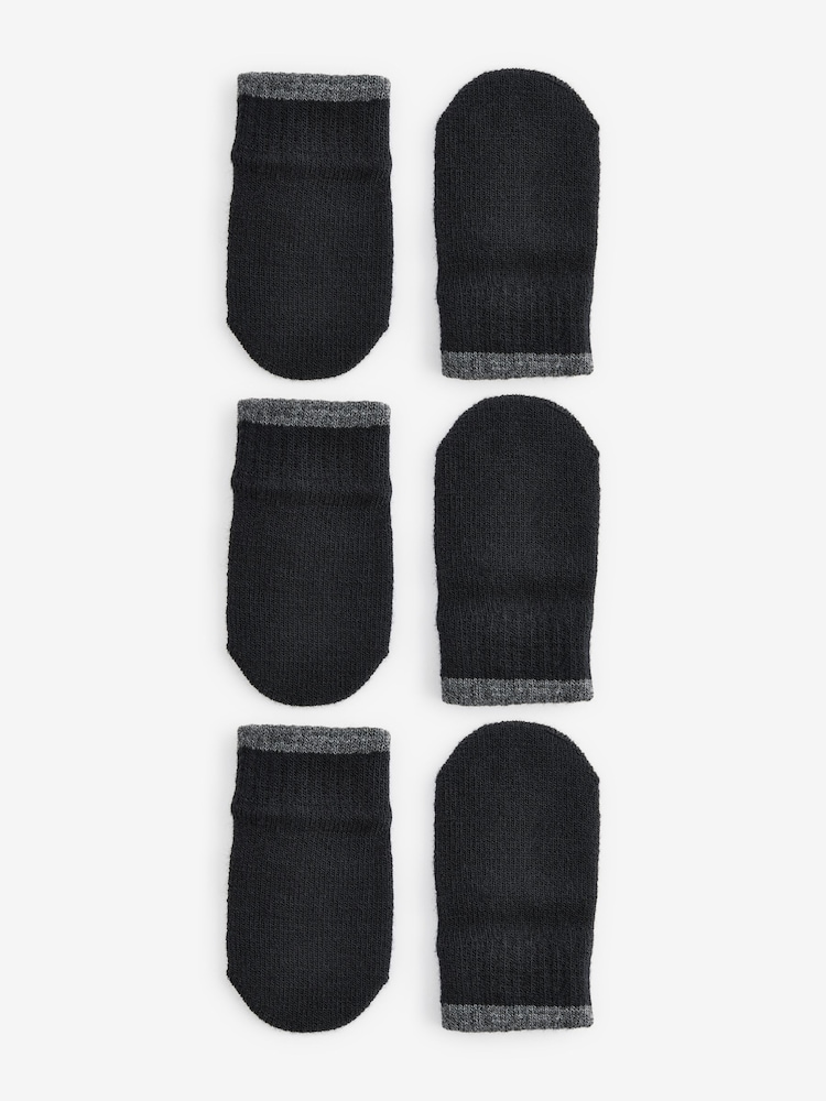 Black 3 Pair Magic Mittens Set (3mths-6yrs) - Image 1 of 2