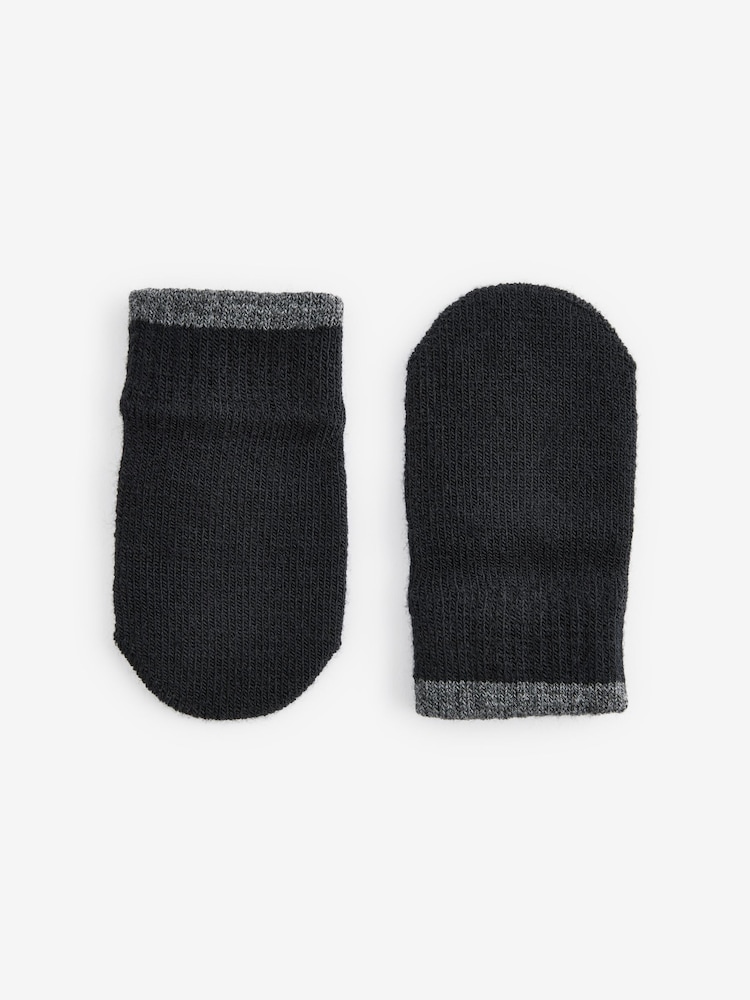 Black 3 Pair Magic Mittens Set (3mths-6yrs) - Image 2 of 2