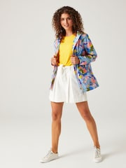 Regatta Blue Floral Womens Bayletta II Waterproof Jacket - Image 3 of 7