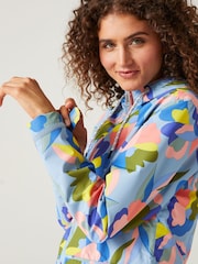 Regatta Blue Floral Womens Bayletta II Waterproof Jacket - Image 5 of 7