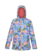 Regatta Blue Floral Womens Bayletta II Waterproof Jacket - Image 6 of 7