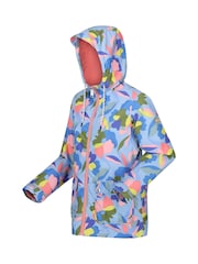 Regatta Blue Floral Womens Bayletta II Waterproof Jacket - Image 7 of 7