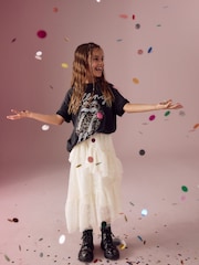 Ecru White Lace Tiered Skirt (3-16yrs) - Image 4 of 8