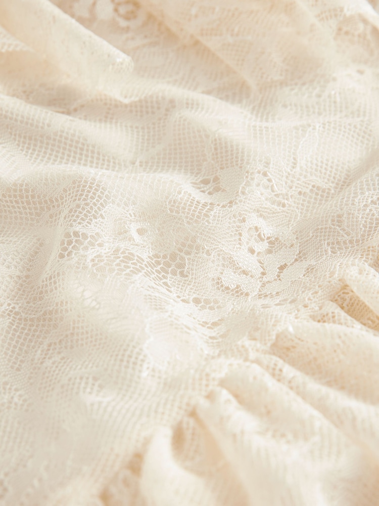 Ecru White Lace Tiered Skirt (3-16yrs) - Image 8 of 8