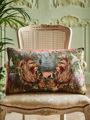 Joe Browns Orange Regal Lion Reversible Boudoir Cushion - Image 1 of 5