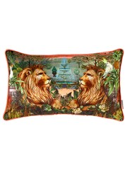 Joe Browns Orange Regal Lion Reversible Boudoir Cushion - Image 2 of 5